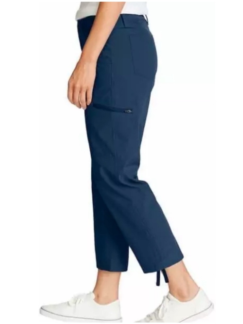 EDDIE BAUER Women’s Blue Stretch Ripstop Crop Pants - Picture 13 of 15